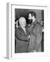 Nikita Khrushchev Greets Fidel Castro at the Russian Legation, NYC, Sept. 23, 1960-null-Framed Photo