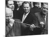 Nikita Khrushchev with Peace Pipe That Was Given to Him-Hank Walker-Mounted Premium Photographic Print