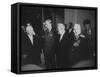 Nikita S. Khrushchev, Anthony Eden, Nikolai Bulganin and Georgy K. Zhukov, During Geneva Conference-null-Framed Stretched Canvas