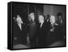 Nikita S. Khrushchev, Anthony Eden, Nikolai Bulganin and Georgy K. Zhukov, During Geneva Conference-null-Framed Stretched Canvas