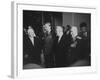 Nikita S. Khrushchev, Anthony Eden, Nikolai Bulganin and Georgy K. Zhukov, During Geneva Conference-null-Framed Photographic Print