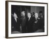 Nikita S. Khrushchev, Anthony Eden, Nikolai Bulganin and Georgy K. Zhukov, During Geneva Conference-null-Framed Photographic Print