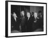 Nikita S. Khrushchev, Anthony Eden, Nikolai Bulganin and Georgy K. Zhukov, During Geneva Conference-null-Framed Photographic Print