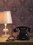 Phone, Old, Black, Standard Lamp, Nostalgia, Communication, Dial, Slice, Select, There Call Up-Nikky-Photographic Print
