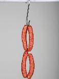Four Mettwurst (Cured, Smoked Pork Sausages) on a Hook-Niklas Thiemann-Laminated Photographic Print