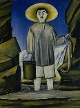 A Paschal Lamb, 1914-Niko Pirosmani-Framed Giclee Print