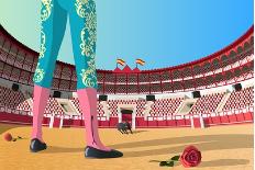 Spanish Bullfight Arena-Nikola Knezevic-Art Print