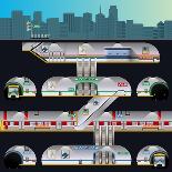 Chicago Traffic-Nikola Knezevic-Art Print