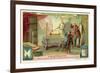 Nikola Tesla's Experiment Producing Light Generated by an Electric Transformer, 1895-null-Framed Giclee Print