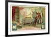 Nikola Tesla's Experiment Producing Light Generated by an Electric Transformer, 1895-null-Framed Giclee Print