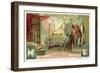 Nikola Tesla's Experiment Producing Light Generated by an Electric Transformer, 1895-null-Framed Giclee Print
