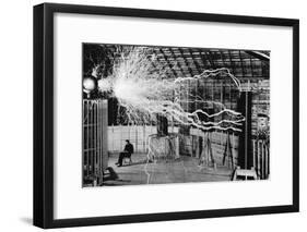 Nikola Tesla, Serbian-American Inventor-Science Source-Framed Giclee Print