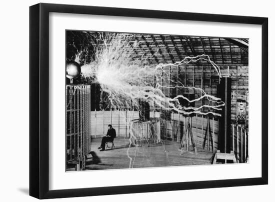 Nikola Tesla, Serbian-American Inventor-Science Source-Framed Giclee Print