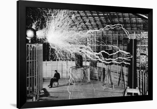 Nikola Tesla, Serbian-American Inventor-Science Source-Framed Giclee Print