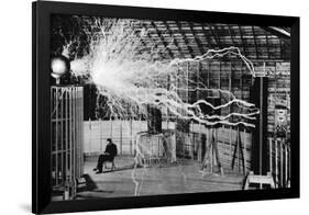 Nikola Tesla, Serbian-American Inventor-Science Source-Framed Giclee Print