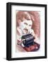 Nikola Tesla with Machine-Michael Nicholson-Framed Photographic Print