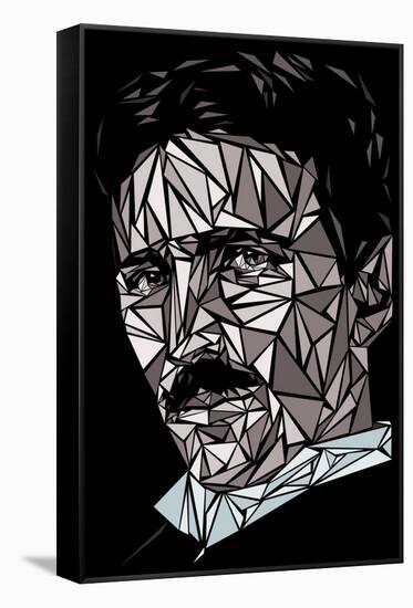 Nikola Tesla-Cristian Mielu-Framed Stretched Canvas