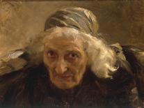 Head of an Old Woman, Study for a Larger Painting-Nikolai Alexeivich Kasatkin-Mounted Giclee Print