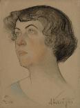 Portrait of Alexandra Mikhailovna Kollontai (1872-195), 1921-Nikolai Andreevich Andreev-Giclee Print