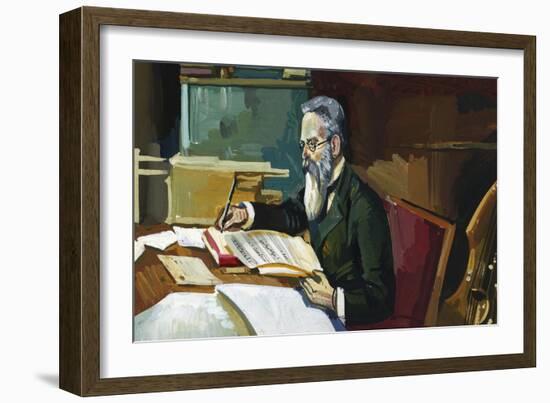 Nikolai Andreyevich Rimsky-Korsakov (Tikhvin, 1844 - Lubensk, 1908), Russian Composer-null-Framed Giclee Print