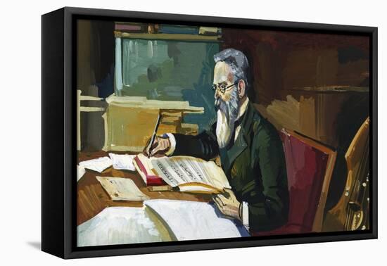 Nikolai Andreyevich Rimsky-Korsakov (Tikhvin, 1844 - Lubensk, 1908), Russian Composer-null-Framed Stretched Canvas