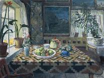 An Interior with a Still Life, the Parlour at Sandalstrand, 1911-Nikolai Astrup-Stretched Canvas