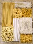 Various Types of Pasta Arranged in a Rectangle-Nikolai Buroh-Photographic Print