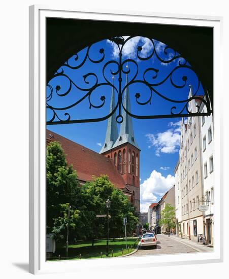 Nikolai Church at the Nikolai quarter, Berlin, Germany-null-Framed Premium Giclee Print