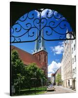 Nikolai Church at the Nikolai quarter, Berlin, Germany-null-Stretched Canvas