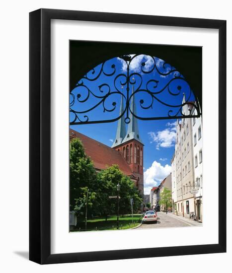 Nikolai Church at the Nikolai quarter, Berlin, Germany-null-Framed Art Print