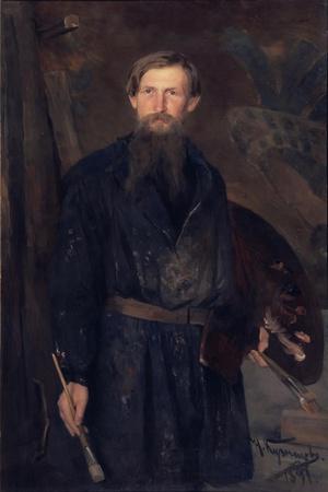 Portrait of the Artist Viktor Vasnetsov (1848-192), 1891