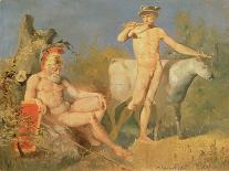 Mercury and Argus, 1862-Nikolai Efimovich Efimov-Framed Stretched Canvas