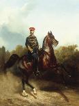 Emperor Nicholas I on a Winter Outing, 1853-Nikolai Egorevich Sverchkov-Laminated Giclee Print