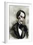 Nikolai Gogol - caricature of the Ukrainian born Russian author-Neale Osborne-Framed Giclee Print