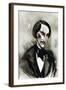 Nikolai Gogol - caricature of the Ukrainian born Russian author-Neale Osborne-Framed Giclee Print