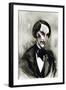 Nikolai Gogol - caricature of the Ukrainian born Russian author-Neale Osborne-Framed Giclee Print