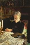 Portrait of Elena Osipovna Likhacheva (1836-1904) Writer and Social Activist, 1892-Nikolai Nikolaevich Ge-Giclee Print