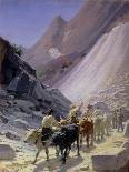 Transporting Marble at Carrara, 1868-Nikolai Nikolaevich Ge-Framed Giclee Print