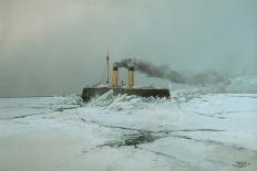 Icebreaker Yermak, 1898-Nikolai Nikolayevich Karasin-Stretched Canvas