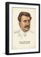 Nikolai Przhevalsky, Russian Geographer and Explorer-null-Framed Giclee Print