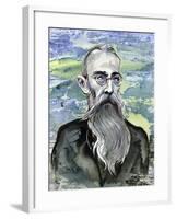 Nikolai Rimsky-Korsakov - caricature of the Russian composer-Neale Osborne-Framed Giclee Print