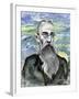 Nikolai Rimsky-Korsakov - caricature of the Russian composer-Neale Osborne-Framed Giclee Print