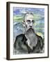 Nikolai Rimsky-Korsakov - caricature of the Russian composer-Neale Osborne-Framed Giclee Print