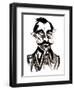 Nikolai Roslavets - black-and-white caricature-Neale Osborne-Framed Giclee Print