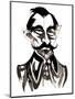 Nikolai Roslavets - black-and-white caricature-Neale Osborne-Mounted Giclee Print