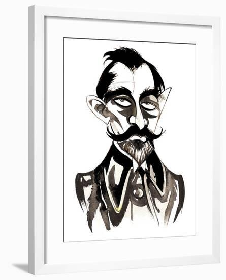 Nikolai Roslavets - black-and-white caricature-Neale Osborne-Framed Giclee Print