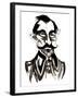 Nikolai Roslavets - black-and-white caricature-Neale Osborne-Framed Giclee Print