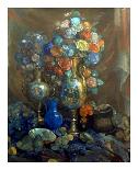 Vases, Flowers, Fruits, 1912-Nikolai Sapunov-Framed Art Print