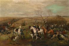 Hunting Party with the Emperor Alexander III and Empress Maria Feodorovna, 1880s-Nikolai Semyonovich Samokish-Laminated Giclee Print