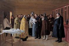 The Consecration of the Vodka Shop, 1904-Nikolai Vasilievich Orlow-Stretched Canvas